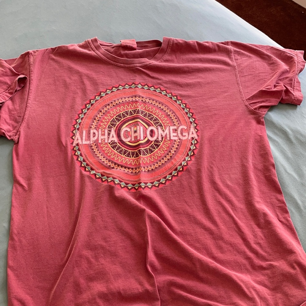 Alpha chi omega comfort colors t shirt